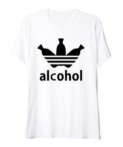 Alcohol Adidas Parody T Shirt