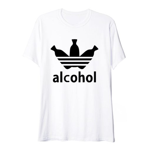 Alcohol Adidas Parody T Shirt