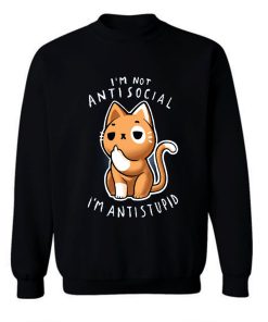 Anti Social Club Cat Sweatshirt
