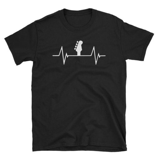 Bass Guitar Heartbeat T Shirt