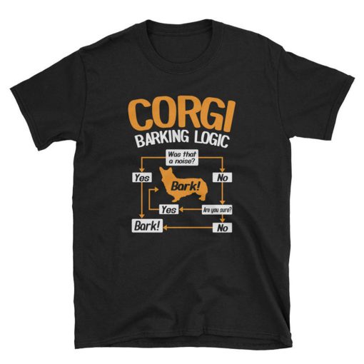 Corgi Barking Logic T Shirt