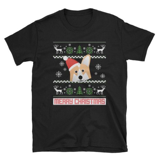 Corgi Merry Christmas Dog Lover Family Matching Ugly T Shirt
