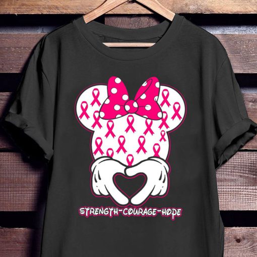 Encourage Strength Hope Breast Cancer Awareness T Shirt