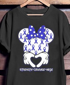 Encourage Strength Hope Colon Cancer Awareness T Shirt