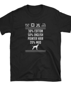 English Pointer Washing Label T Shirt