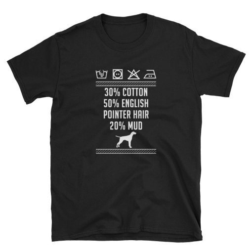 English Pointer Washing Label T Shirt