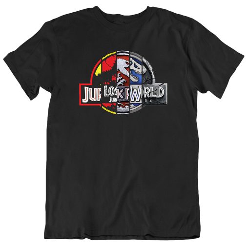 Jurrassic park 25th anniversary dinosaur movie T shirt