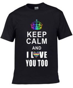 Keep Calm Valentine LGBT T Shirt 1