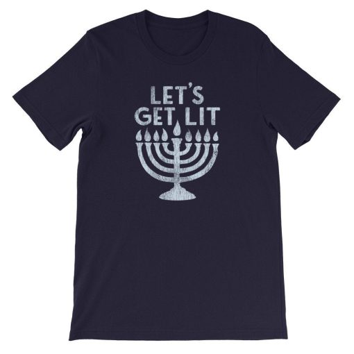 Let's Get Lit Menorah T Shirt