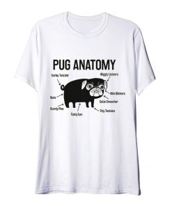 Pug Anotomy Funny T Shirt