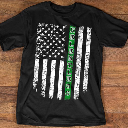 Thin Green Line American Flag T Shirt