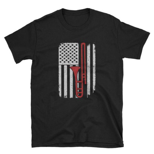 Trombone USA Flag T Shirt