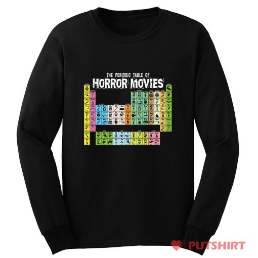Horror Movie Periodic Table Long Sleeve
