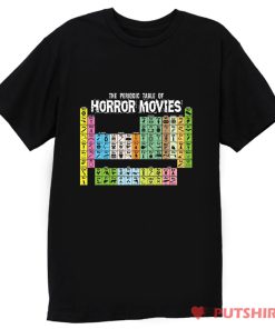 Horror Movie Periodic Table T Shirt