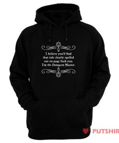 Page Fuck You Im the Dungeon Master Hoodie