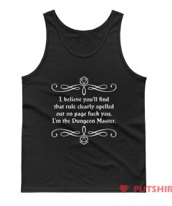 Page Fuck You Im the Dungeon Master Tank Top