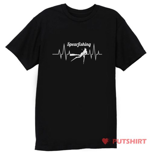 Spearfishing Heartbeat Anglers T Shirt