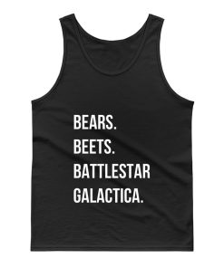 Bears Beets Battlestar Galactica Tank Top