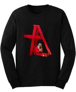Billie Eilish In Red Action Long Sleeve