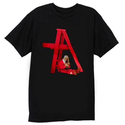 Billie Eilish In Red Action T Shirt
