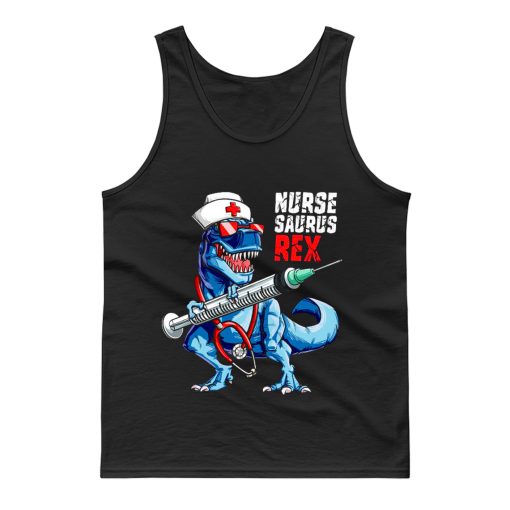 Dinosaur T rex Nurse Tank Top