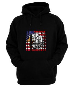 Eagle Mullet American Flag Hoodie