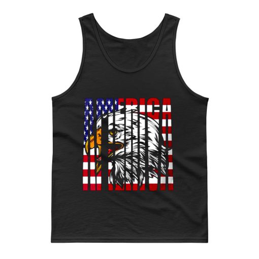 Eagle Mullet American Flag Tank Top