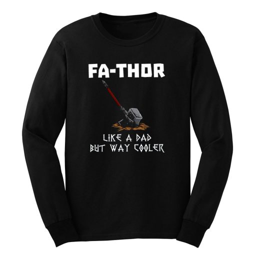 Fa Thor Viking Fathers Day Long Sleeve