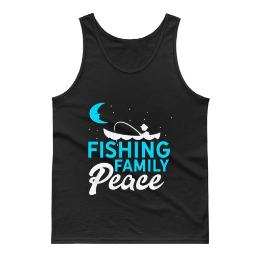 Fishing Family Peace Tank Top