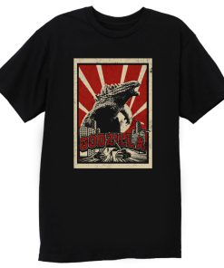 Godzilla Retro Vintage T Shirt