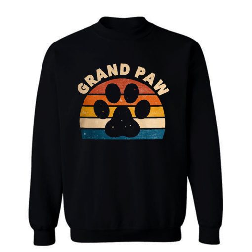 Grandpa Paw Pet Animal Lover Sweatshirt