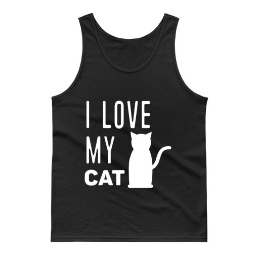I Love My Cat Tank Top
