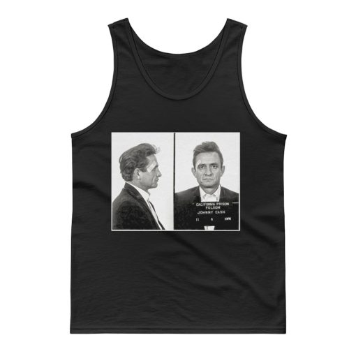 Johnny Cash Mugshot Tank Top