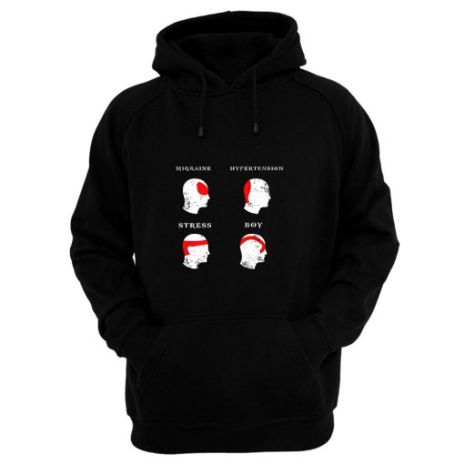 Kratos Head Ache Boy Chart God Of War Meme Hoodie