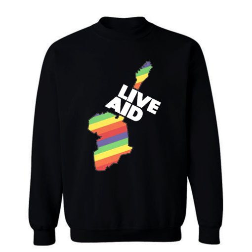 Live Aid Band Aid Logo 1985 Sweatshirt