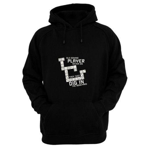 Old Domino Player Dominoes Tiles Puzzler Game Hoodie