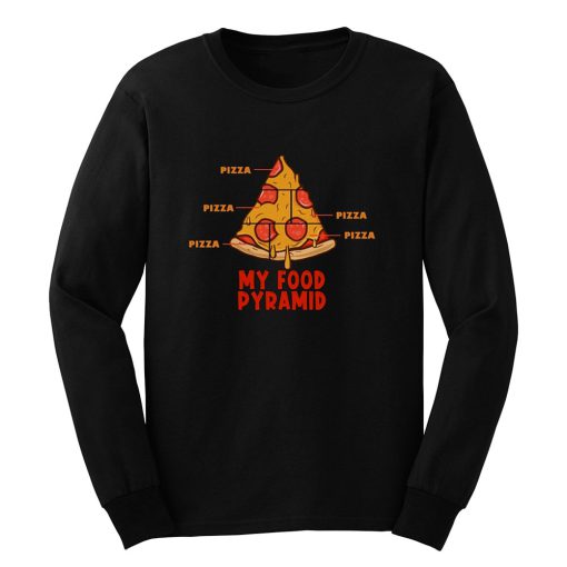 Pizza My Food Pyramid Long Sleeve