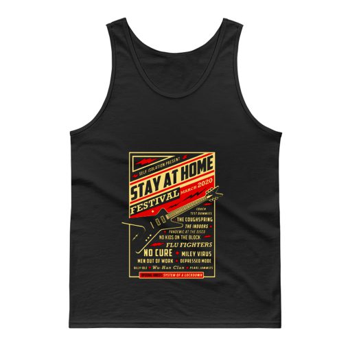 Quarantine Social Distancing Stay Home Festival 2020 Tank Top