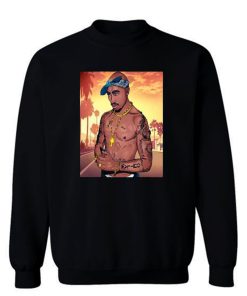 2pac Tupac Sakur Cartoon Rapper Sweatshirt