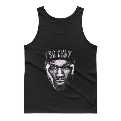 50 Cent Rapper face Tank Top