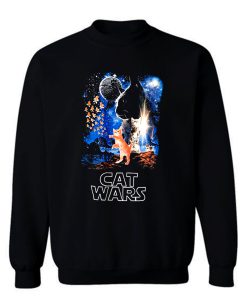Adult Humor Cat Wars Parody Star Wars Sweatshirt