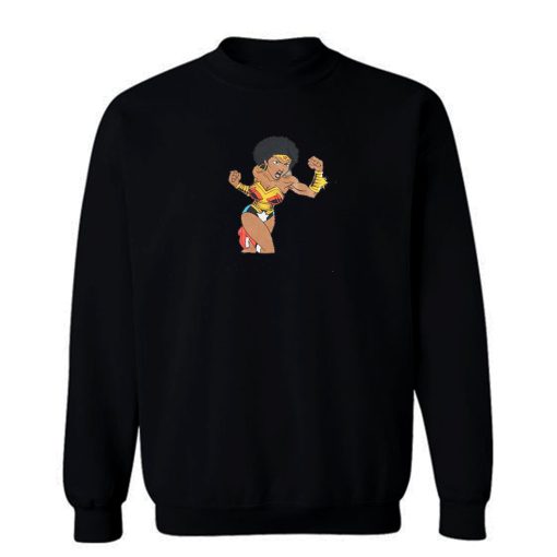 Afro Girl Wonder Woman Sweatshirt