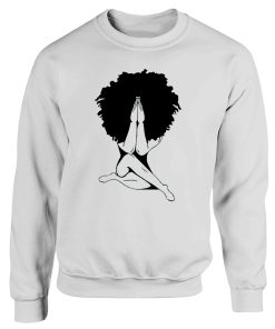 Afro Woman Praying Sweatshirt