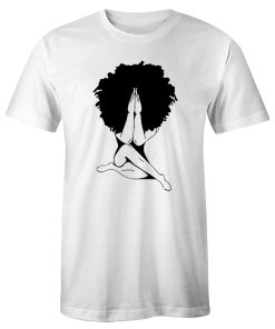 Afro Woman Praying T Shirt