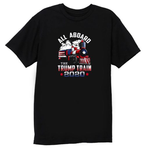 All Aboard Trump Train 2020 T Shirt