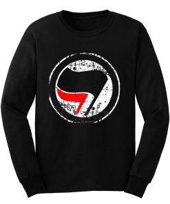 Antifa Red and Black Flag Antifascist Action Long Sleeve