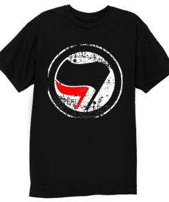 Antifa Red and Black Flag Antifascist Action T Shirt