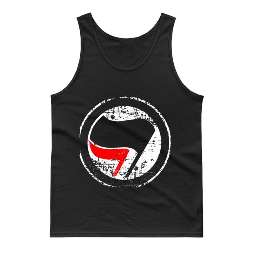 Antifa Red and Black Flag Antifascist Action Tank Top
