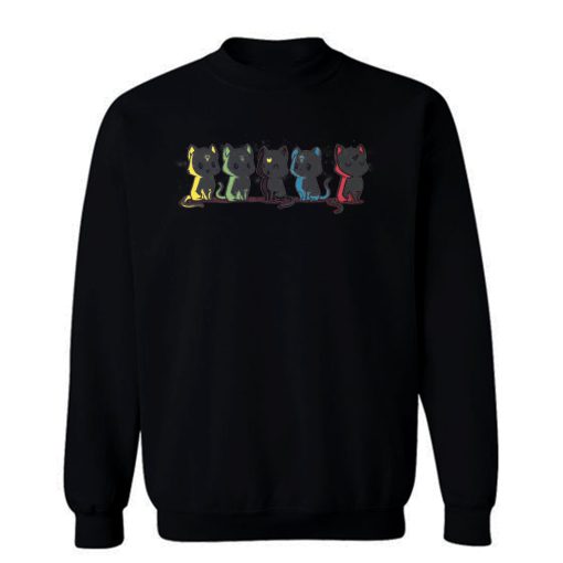 Astral Cats Five Cute Funny Sweatshirt