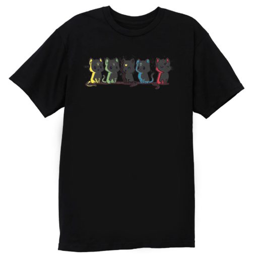 Astral Cats Five Cute Funny T Shirt